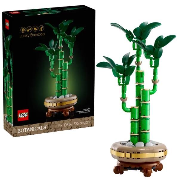 LEGO BOTANICALS BAMBÙ DEL BUON AUSPICIO PIANTA ARTIFICIALE CON VASO FINTO DA CO…