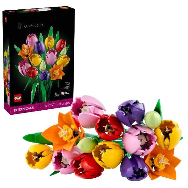 LEGO BOTANICALS BOUQUET DI TULIPANI SET DI 14 TULIPANI DA COSTRUIRE IN 5 COLORI