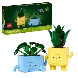 LEGO BOTANICALS PIANTINE FELICI KIT DI ARTE E MESTIERI CON 2 PIANTE 2 VASI E FA…