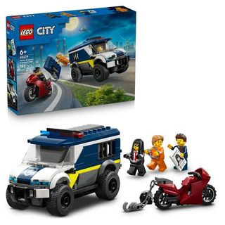 LEGO CITY CELLULARE DELLA POLIZIA KIT DI MODELLISMO CON CAMION MOTO E 3 MINIFIG…