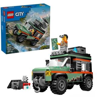 LEGO CITY FUORISTRADA DI MONTAGNA 4X4 SET CON JEEP DA COSTRUIRE MINIFIGURA E AC…