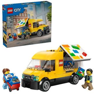 LEGO CITY FURGONE DA COSTRUIRE CO 2 MINIFIGURE CARRELLO E ACCESSORI