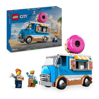 LEGO CITY FURGONE DELLE CIAMBELLE VEICOLO STAND GASTRONOMICO CON 2 MINIFIGURE E…