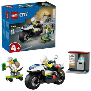 LEGO CITY INSEGUIMENTO DELLA MOTO DELLA POLIZIA SET CON MOTOCICLETTA 2 MINIFIGU…
