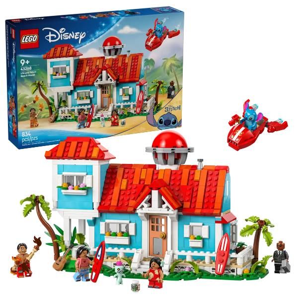 LEGO DISNEY CASA SULLA SPIAGGIA DI LILO E STITCH CON 6 STANZE OSSERVATORIO ASTR…