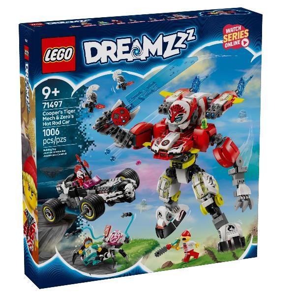 LEGO DREAMZZZ MECH TIGRE DI COOPER E BOLIDE DI ZERO VEICOLI TRASFORMABILI CON 3…
