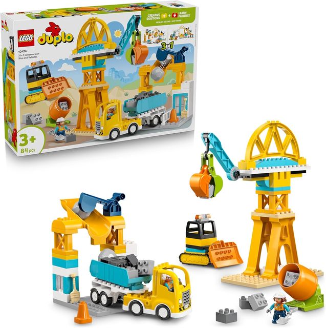 LEGO DUPLO - Cantiere e veicoli 3 in 1 10476