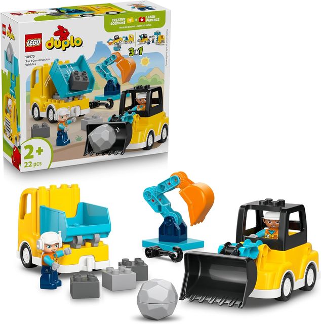 LEGO DUPLO - Veicoli da cantiere 3 in 1 10475