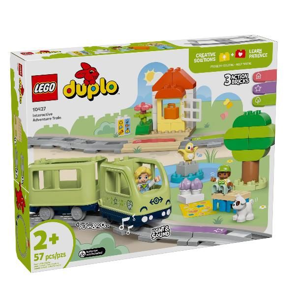 LEGO DUPLO TRENO D' AVVENTURA INTERATTIVO CON PISTA STAZIONE FERROVIARIA MATTON…