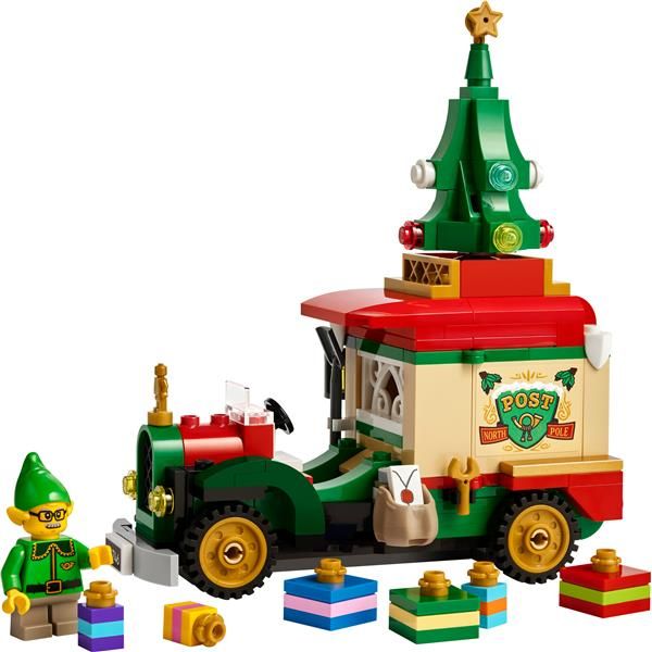 LEGO FURGONE DELLE CONSEGNE DI BABBO NATALE CON ALBERO PACCHI REGALO E DECORAZI…