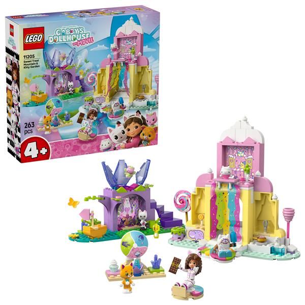 LEGO GABBY'S DOLLHOUSE DOLCE MONTAGNA E GIARDINO DI GATTINA FATINA CON MINI BAM…