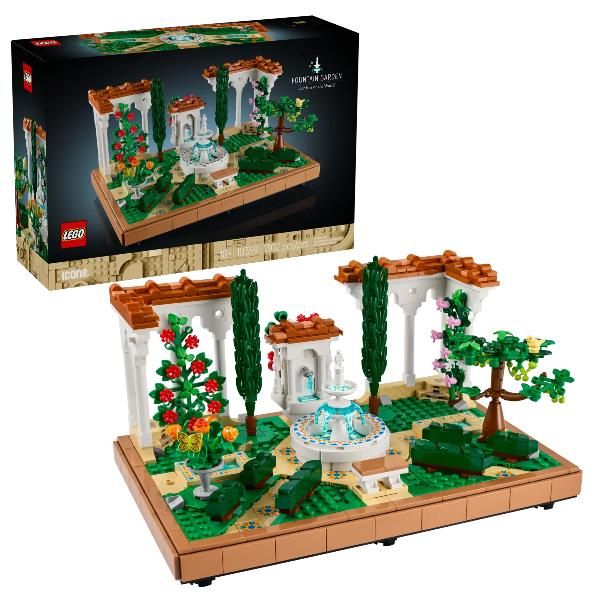 LEGO ICONS IL GIARDINO DELLA FONTANA KIT DI MODELLISMO DA COSTRUIRE DA ESPOSIZI…