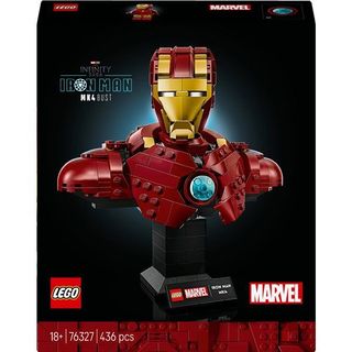 LEGO MARVEL BUSTO DI IRON MAN MK4 SET DI COSTRUZIONI CON MINIFIGURA DI TONY STA…