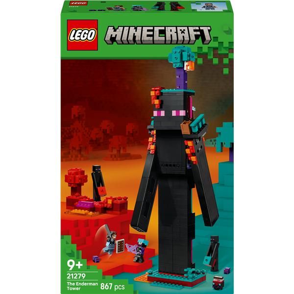 LEGO MINECRAFT 2 IN1 LA TORRE DELL ENDERMAN CON 6 PERSONAGGI E PORTALE DEL NETH…