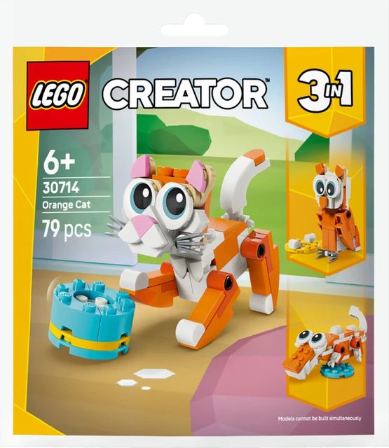 LEGO POLYBAG CREATOR - Gatto arancione 3 IN 1 30714