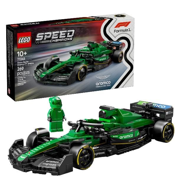LEGO SPEED CHAMPION AUTO DA CORSA ASTON MARTIN ARAMCO F1 AMR24 CON MINIFIGURA D…