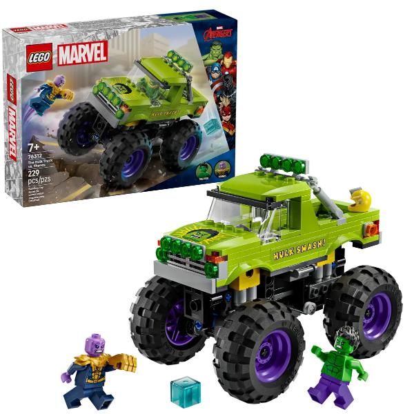 LEGO SUPER HEROES MARVEL TRUCK DI HULK CONTRO THANOS CON 2 MINIFIGURE