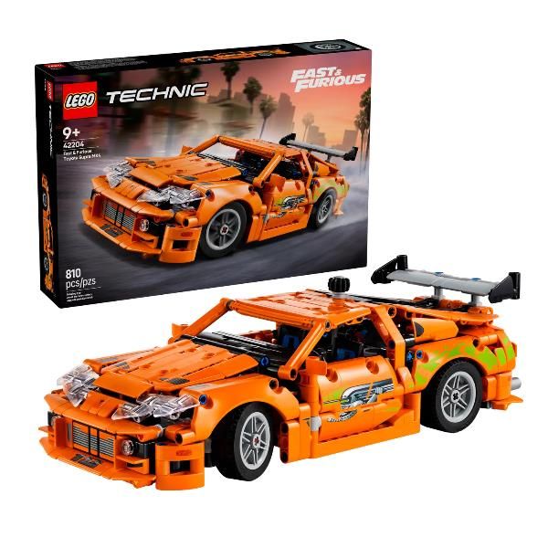 LEGO TECHNIC FAST AND FURIOUS TOYOTA SUPRA MK4 MOTORE A 6 CILINDRI PORTIERE APR…
