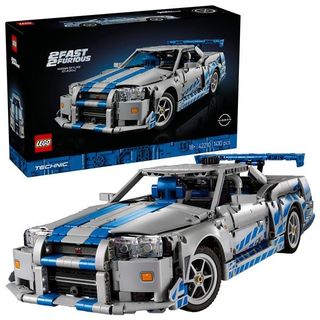 LEGO TECNIC NISSAN SKYLINE GT-R R34 FAST FURIOS 2 MODELLINO DA COSTRUIRE CON FU…