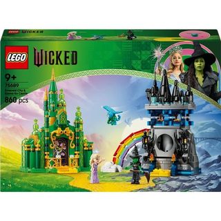 LEGO WICKED CITTA' DI SMERALDO E CASTELLO KIAMO KO CON 2 MINIBAMBOLINE SCIMMIA …