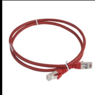 LEGRAND PATCH S/FTP CAT.6A LSHF ROSSO 1M