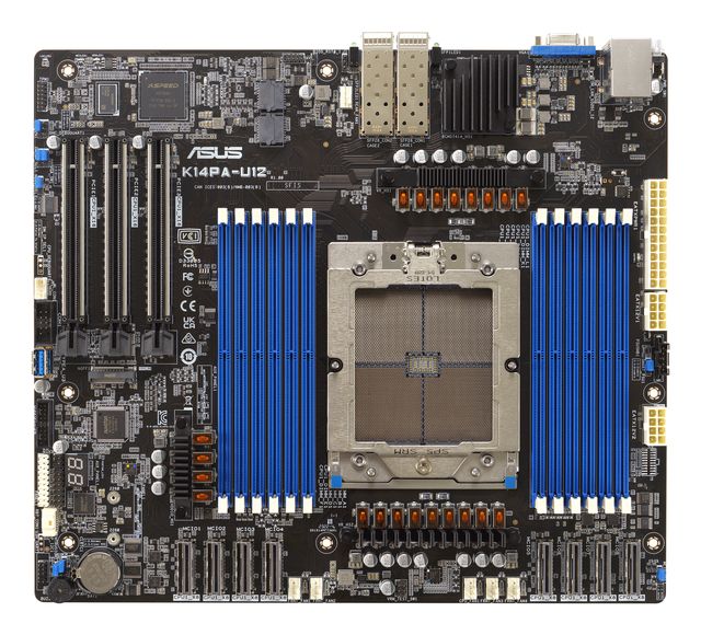 ASUS K14PA-U12 - Scheda madre - SSI CEB - AMD senza CPU - Socket SP5 - 2 x 25 G…