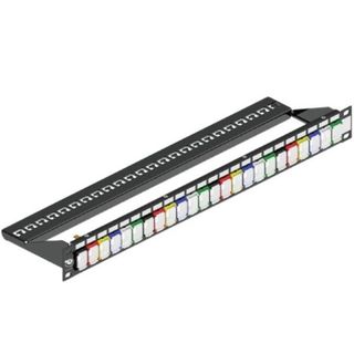 LEVITON PANN.1U PER 24 RJ45U/S NERO