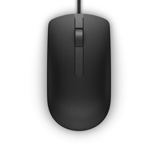 Dell MS116 - Mouse - ottica - 2 pulsanti - cablato - USB - nero - per Latitude …