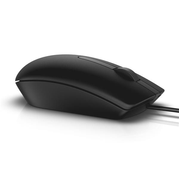 Dell MS116 - Mouse - ottica - 2 pulsanti - cablato - USB - nero - retail - per …