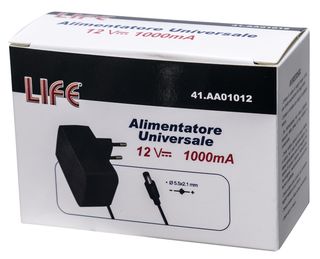 LIFE ALIMENTATORE UNIVERSALE 12V 1000MA