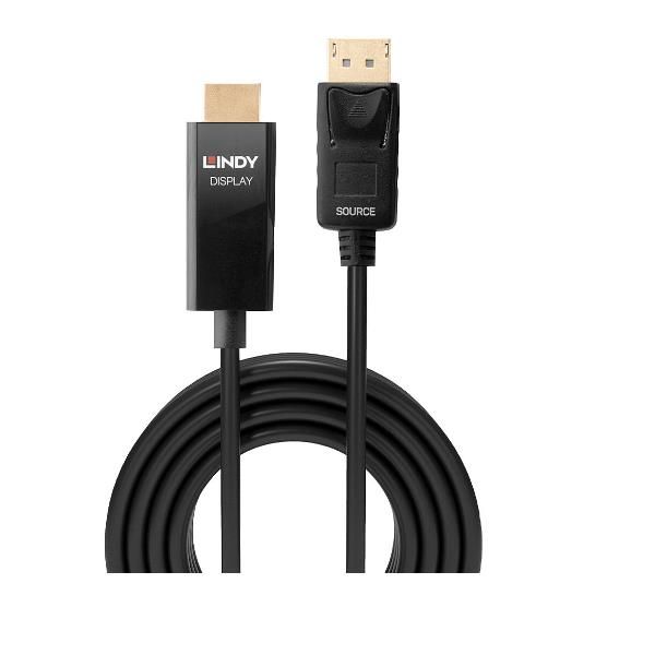 LINDY CAVO DISPLAYPORT A HDMI ATTIVO 2M