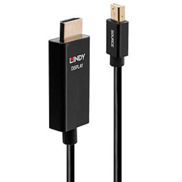 LINDY CAVO MINI DP A HDMI CON HDR, 3M