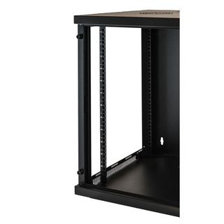 LINK - Rack cabinet - montaggio a parete - nero - 12U - 19"
