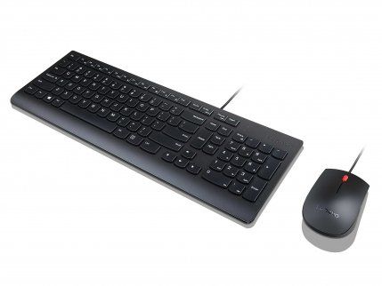 Lenovo 4X30L79897 tastiera Mouse incluso Universale USB QWERTZ Tedesco Nero