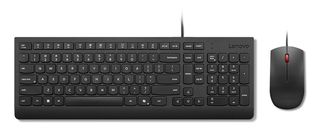 Lenovo Essential Wired Combo Black US Euro tastiera Mouse incluso Universale US…