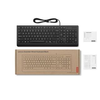 Lenovo Tastiera cablata Essential (nera), Italia