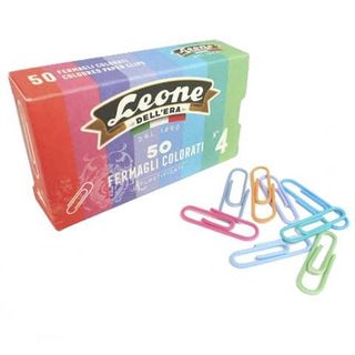 Leone Dell'Era FERMAGLI COLORATI PLASTIFICATI N4