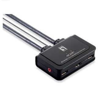 LevelOne KVM-0290 - Switch KVM - 2 x KVM port(s) - 1 utente locale - desktop
