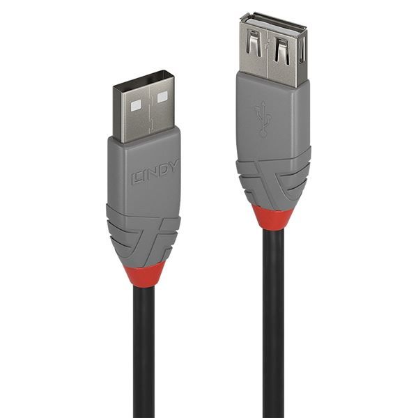 Lindy Anthra Line - Prolunga USB - USB (M) a USB (F) - USB 2.0 - 1 m - di forma…