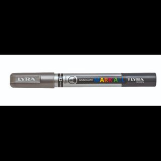 Lyra Graduate Mark All, Argento, Punta a ogiva/sottile, Grigio, Argento, Plasti…