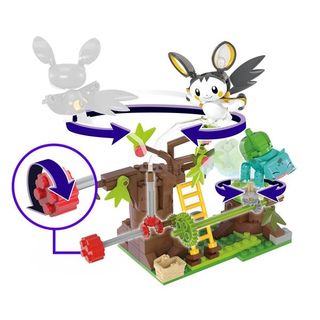 MATTEL MEGA POKEMON IL BOSCO INCANTATO DI EMULGA E BULBASAU SET DA COSTRUIRE CO…