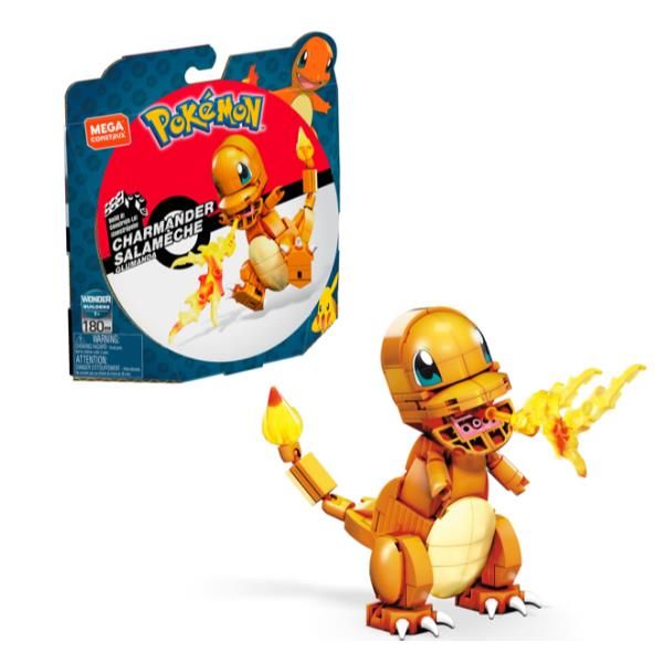 MATTEL MEGA POKÉMON CHARMANDER PERSONAGGIO DA ASSEMBLARE ALTO 10 CM