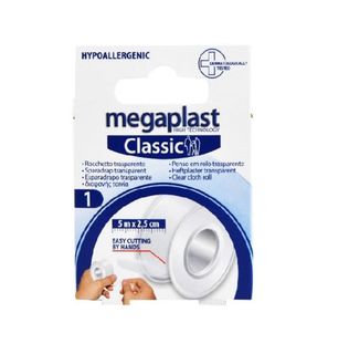 MEGAPLAST CLASSIC 5MX2.5CM ROCCHETTO TRASPARENTE