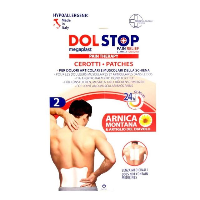 MEGAPLAST DOLSTOP 2 CEROTTI DOLORI LOMBARI 17X21.8 1PZ=(1PZ)