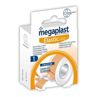 MEGAPLAST ELASTIC ROCCHETTO 5MX2.5CM TELA 1PZ=(1PZ)