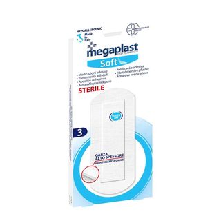 MEGAPLAST SOFT 3 CEROTTI 10X25 TNT/BIANCO STERILE 1PZ=(1PZ)