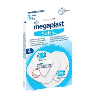 MEGAPLAST SOFT ML 4 CEROTTI POST/OP TNT/BIANCO XL XXL 1PZ=(1PZ)