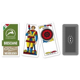 MODIANO CARTE DA GIOCO BRESCIANE VERDE 150 ART.500089