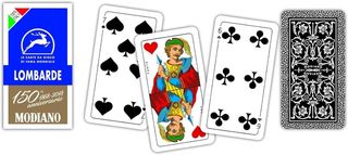 MODIANO CARTE DA GIOCO LOMBARDE BLU 150 ART.300108