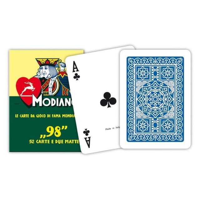 MODIANO CARTE DA GIOCO POKER N.98 BLU ART.300250